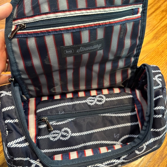 EUC Lug Stowaway Cosmetics Case in Nautical Navy - Picture 4 of 5